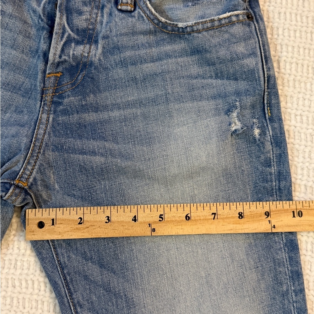 Abercrombie & Fitch Women's Distressed Straight Leg Jeans W26 L28 Blue - Picture 5 of 10